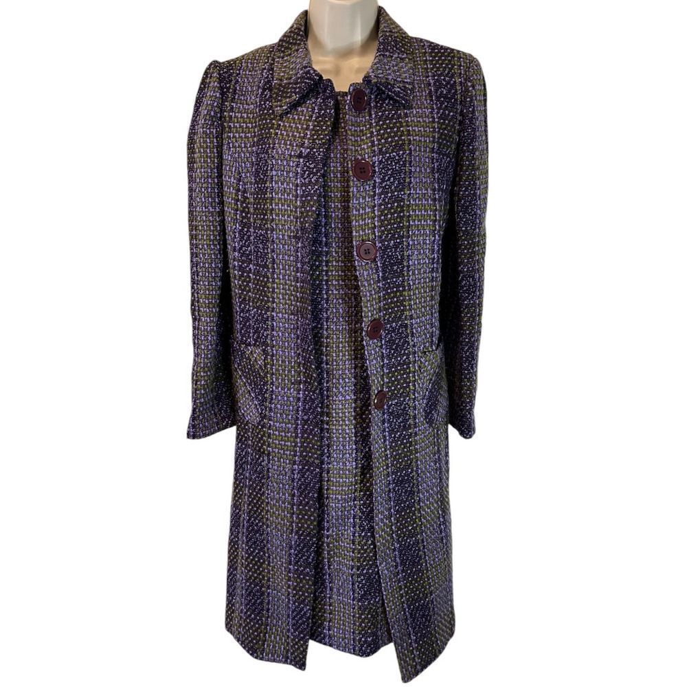 Vintage Jessica Howard‎ Tweed Coat Dress Set Size 8